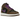 Air Jordan 1 Mid Purple Mocha sneakers i vinklet visning med brun læderoverdel, lilla detaljer og sorte snørebånd