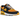 Nike Air Max 90 Kumquat University Gold sneakers i vinkelvisning med orange mesh og gule detaljer samt synlig Air enhed i hælen