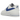 Nike Air Force 1 Low '07 FM Cut Out Swoosh White Game Royal sneakers i sideprofil med hvid læderoverdel og blåt udskåret swoosh
