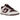 Nike Dunk Low Retro PRM Valentine's Day sneakers i en vinkel med hvid læderoverdel, røde detaljer og lyserødt swoosh på siden