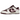 Nike Dunk Low Retro PRM Valentine's Day sneakers i en vinklet profil med bordeaux og hvide farver samt rød swoosh og snørebånd