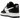 Nike Air Force 1 Low 07 White Swoosh Panda sneakers i sideprofil med hvid læderoverdel, sorte detaljer og klassisk sål