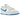 Nike Dunk Low Retro Photo Blue sneakers i sideprofil med hvid og blå overdel samt klassisk snøring