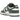 Nike Dunk Low Vintage Green sneakers i vinkelvisning med hvid og mørkegrøn overdel i læder samt matchende gummisål