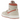 Jordan 1 High Zoom Air CMFT 2 Terra Burnt Sunrise sneakers i vinklet visning med brun overdel, orange swoosh og hvide snørebånd
