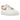 Nike Air Force 1 Low 07 Next Nature Summit White Sea Coral sneakers i sideprofil med hvid læderoverdel og koralfarvet swoosh