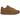 Nike Air Max 1 87 Luxe Ale Brown sneakers i vinkelret visning med brun læderoverdel, snørebånd og synlig Air unit i sålen