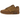 Nike Air Max 1 87 Luxe Ale Brown sneakers i vinkelret visning med brun læder- og ruskindsoverdel samt synlig Air unit i sålen