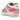 Nike Air Force 1 Low Shadow Sail Sea Coral sneakers i en vinkel med hvid og orange overdel samt chunky sål