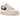 Nike Air Force 1 Low 07 SE Just Do It Photon Dust Team Red sneakers i sideprofil med grå overdel og røde detaljer