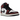 Air Jordan 1 Mid Wear-Away Chicago sneakers i sideprofil med rød- og hvidfarvet læder, sort swoosh og hvid mellemsål