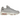 Nike Air Max 95 Grey Fog Pink Foam sneakers i vinkelret visning med grå overdel, lyserøde detaljer og synlige Air enheder i sålen