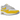 Nike Air Max 1 Tour Yellow sneakers i vinkelret visning med hvid overdel, gule detaljer, synlig Air unit og snørebånd