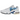 Nike Air Max Plus Spray Paint Swoosh White Blue sneakers i sideprofil med hvid overdel, blå detaljer og synlige Air-enheder