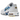 Nike Air Max Plus Spray Paint Swoosh White Blue sneakers i sideprofil med hvid overdel, blå accenter og synlige Air-enheder