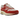 Nike Air Max 1 Red Stardust sneakers i sideprofil med rød swoosh, hvid mesh overdel og synlig Air enhed i sålen