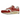 Nike Air Max 1 Red Stardust sneakers i sideprofil med rød mudguard, hvid mesh overdel, snørebånd og synlig Air unit i mellemsålen