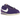 Nike Cortez Textile Field Purple Alabaster sneakers i sideprofil med lilla tekstiloverdel, gule snørebånd og hvid sål