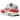 Nike Air Max 1 86 Big Bubble Sport Red sneakers i sideprofil med rød mudguard, hvid mesh upper og synlig Air unit i hælen