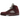 Air Jordan 5 Retro Burgundy sneakers i vinklet visning med bourgognefarvet overdel i ruskind, hvid mellemsål og synlig Air unit i hælen