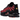 Nike Air Max Plus Bred Reflective sneakers i vinkelret visning med sort og rød overdel samt synlige Air enheder i sålen