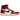 Air Jordan 1 Retro High OG Chicago Lost and Found sneakers i vinkelret visning med rød og hvid læderoverdel samt sort swoosh