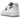Nike Air Force 1 Low Color of the Month Silver sneakers i vinkelret visning med sølvfarvet swoosh og hvid læderoverdel