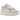 Nike Dunk Low Premium Light Soft Pink sneakers i vinkelvisning med lyserød overdel i læder, hvide snørebånd og hvid mellemsål