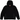 Nike Sportswear Tech Fleece Windrunner Full-Zip Hoodie Black/Black sneakers vist i frontprofil med sort fleece-materiale og lynlås