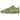 Nike Dunk Low Oil Green Olive Aura sneakers i vinkelret visning med grøn læderoverdel og hvide snørebånd