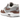 Nike Air Max 1 Shima Shima sneakers i vinkelvisning med hvid og brun overdel samt stribet inderfór