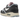 Nike Air Max 1 86 Big Bubble Black Denim sneakers i vinkelret visning med sort denum overdel og hvid mellemsål med synlig Air enhed