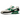 Nike Air Max 90 Malachite sneakers i sideprofil med hvid overdel, grå overlays, grøn swoosh og synlig Air unit i solen