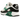 Nike Air Max 90 Malachite sneakers i vinkelret visning med hvid overdel, grå læderoverlays og grønne detaljer samt synlig Air unit