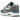 Nike Air Max 1 SC Noise Aqua sneakers i et hvidt og turkis sideprofil med ruskind og synlig Air unit i sålen
