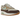 Nike Air Max 1 Crepe Brown sneakers i vinkelret visning med brun overdel, ruskind og hvid mellemsål med synlig Air unit