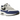 Nike Air Max 1 Deep Royal Blue sneakers i sideprofil med hvid mesh overdel, blå læderdetaljer, grå mudguard og synlig Air unit.