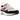 Nike Air Max 1 Chili 2.0 sneakers i sideprofil med hvid mesh overdel, grå ruskind og rød swoosh samt synlig Air enhed i sålen