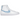 Nike Blazer Mid 77 Blue Gingham sneakers i sideprofil med hvid læderoverdel, blå ternet swoosh og klassisk gummisål