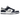 Nike Dunk Low Summit White Midnight Navy sneakers i sideprofil med hvid læderoverdel, mørkeblå overlays og klassisk snøring