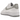 Nike Air Force 1 Low 07 White Light Smoke Grey sneakers i sideprofil med hvid læderoverdel og lysegrå Swoosh detaljer