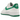 Nike Air Force 1 Low 07 White Malachite sneakers i vinkelvisning med hvid overdel i læder og grøn swoosh-logo samt snørebånd