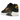 Nike Air Max 90 Spray Paint Swoosh Black University Gold sneakers i sideprofil med sort overdel, gule detaljer og synlig Air enhed