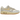 Nike Air Max 1 Crepe Light Bone sneakers i vinkelvisning med lysegrå overdel i ruskind, cremefarvet mellemsål og synlig Air unit