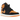 Air Jordan 1 Mid Fat Tongue Black Orange sneakers i sideprofil med sort læderoverdel, orange detaljer og polstret pløs