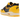 Nike Air Max 1 CO.JP Michigan Head to Head sneakers i vinkelvisning med blå og gule læderdetaljer samt synlig Air unit i sålen