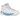 Jordan 9 Retro Low Golf White University Blue sneakers i sideprofil med hvid læderoverdel, lyseblå detaljer og snørebånd