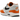 Nike Air Max 1 Monarch sneakers i et klassisk sideprofil med hvid overdel, orange læderdetaljer og synlig Air stødabsorbering i sålen