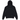 Nike x NOCTA NRG Fleece CS Hoodie Black sneakers frontview med sort fleece materiale og hætte