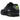 Nike Air Max 90 Black Volt Cool Grey sneakers i vinkelret visning med sort overdel, neongrønne detaljer og synlig Air unit i hvid sål